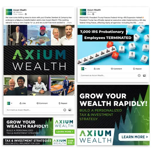 Axium Wealth Digital Marketing | MD Marketing & Design Portfolio