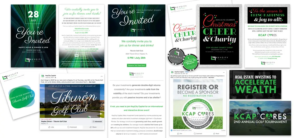 KeyCity Capital Event Campaigns | MD Marketing & Design Portfolio